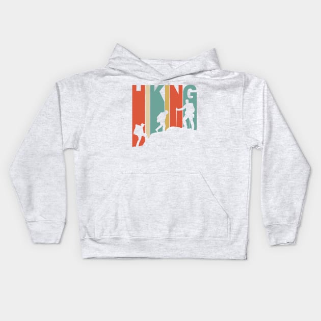 Hiking lines Kids Hoodie by adcastaway